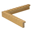 2818 - 5/8"  GOLD SCALLOP