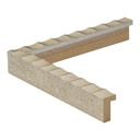 2820 - 5/8"  SILVER SCALLOP