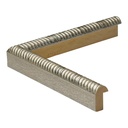 2821 - 5/8"  SILVER SPIRAL