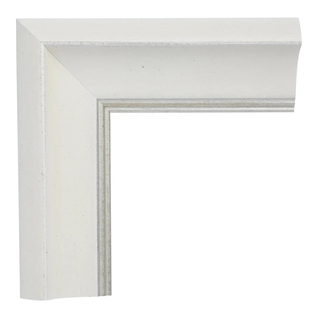 2824 - 2"  ANT.WHITE W/SILVER LIP