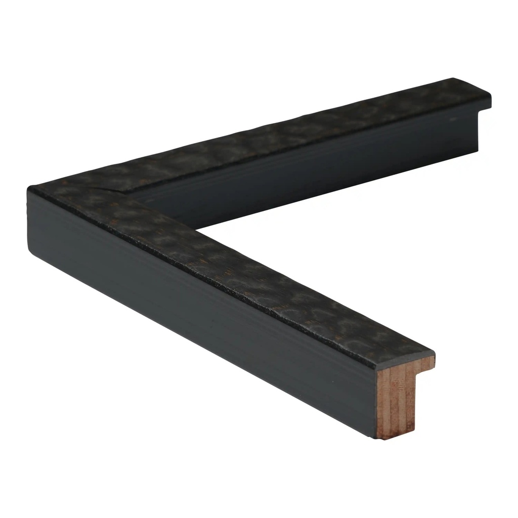 2831 - 3/4"  ANT. BLACK SCALLOPED