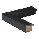 2835 - 1-1/2"  ANT.BLACK SCALLOPED