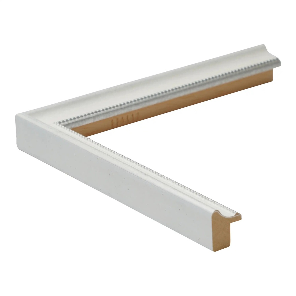 2997 - 1/2"  WHITE W/ BEAD