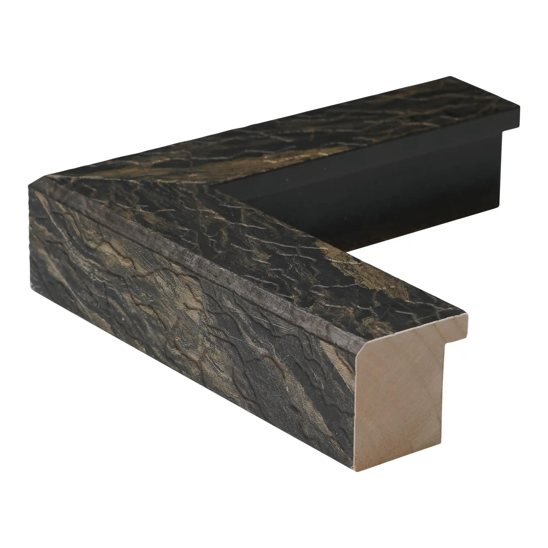 ~DISCONTINUED~ 3061 - 1-3/8" BLACK/GOLD MARBLE