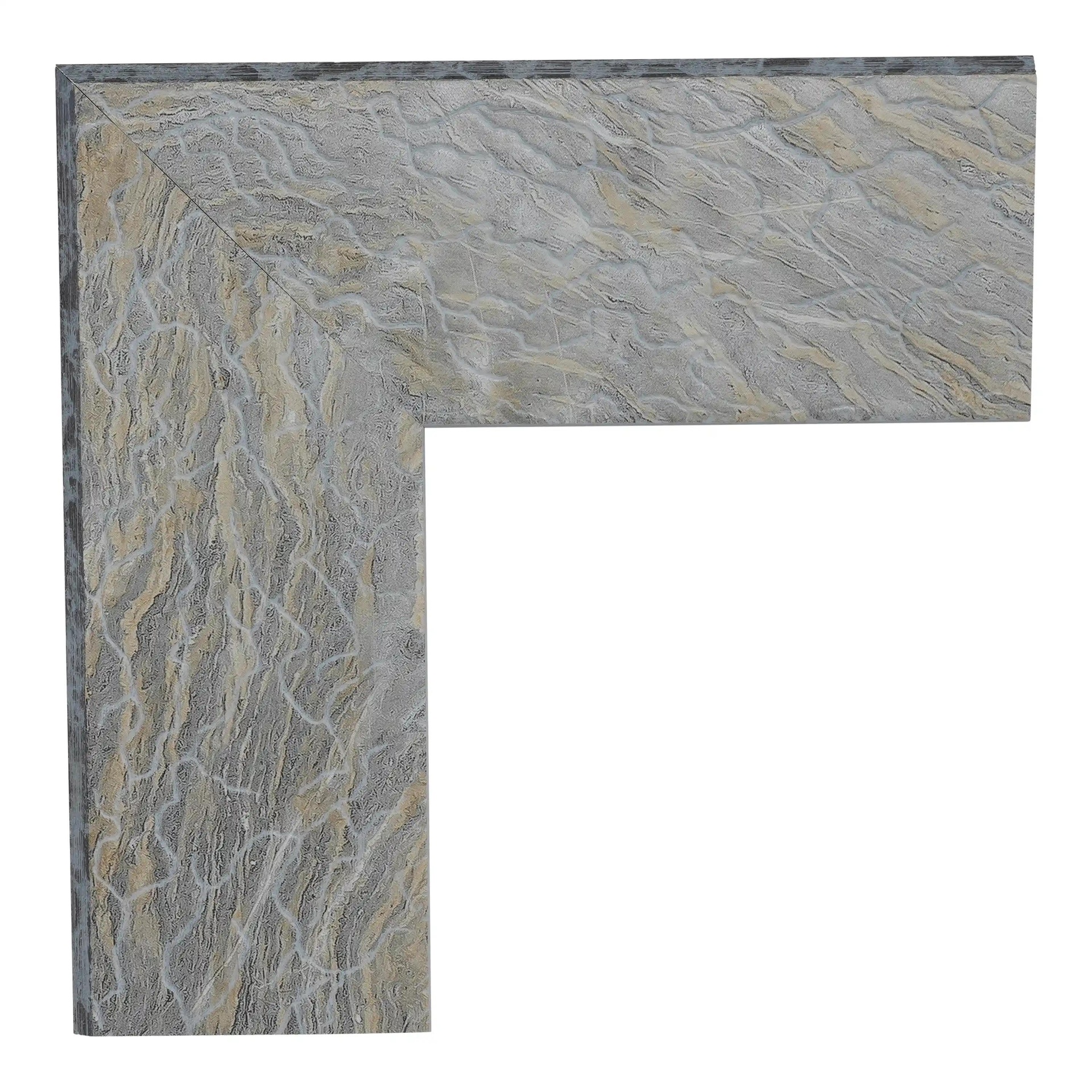 ~DISCONTINUED~ 3065 - 2-1/4" SILVER/WHITE MARBLE