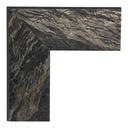 3066 - 2-1/4  BLACK/GOLD MARBLE