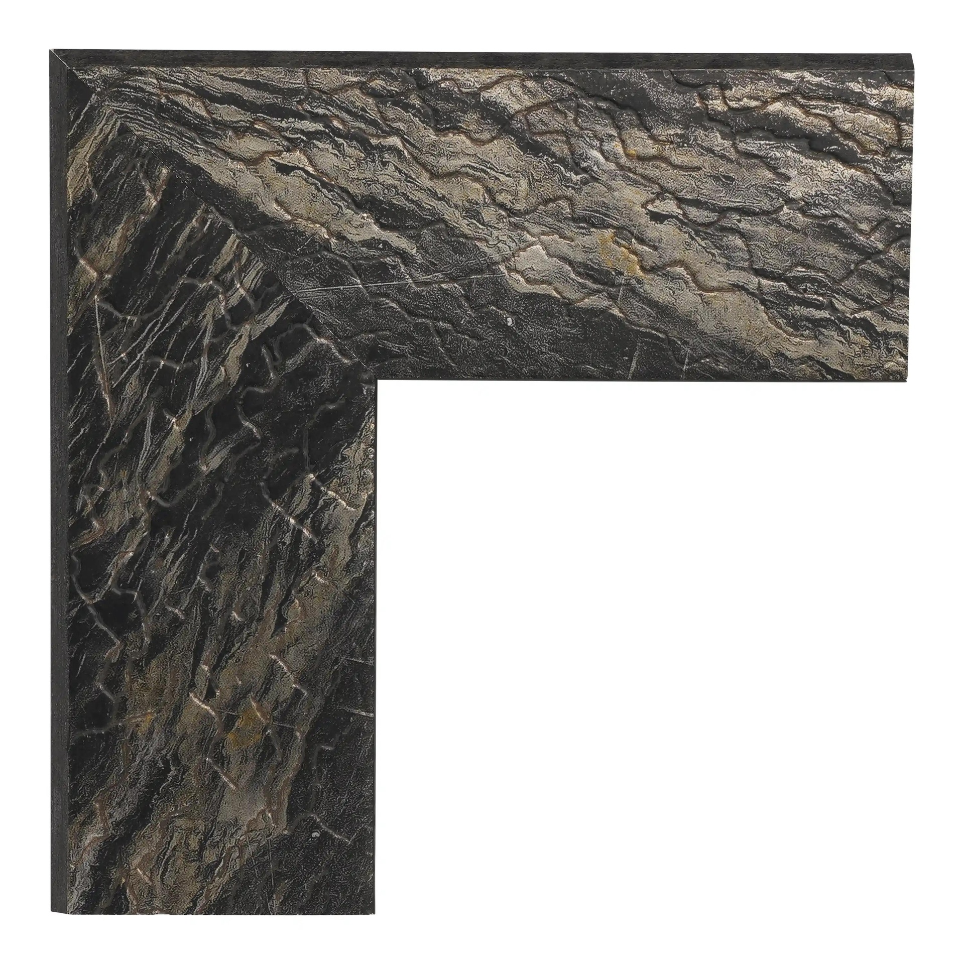 ~DISCONTINUED~ 3066 - 2-1/4" BLACK/GOLD MARBLE