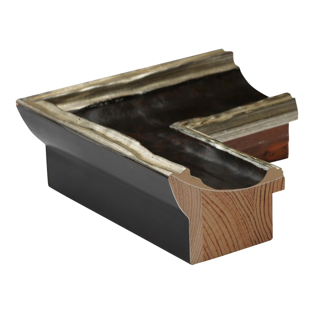 3096 - 2-3/4" SILVER W/BLK. PANEL