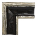 3096 - 2-3/4" SILVER W/BLK. PANEL