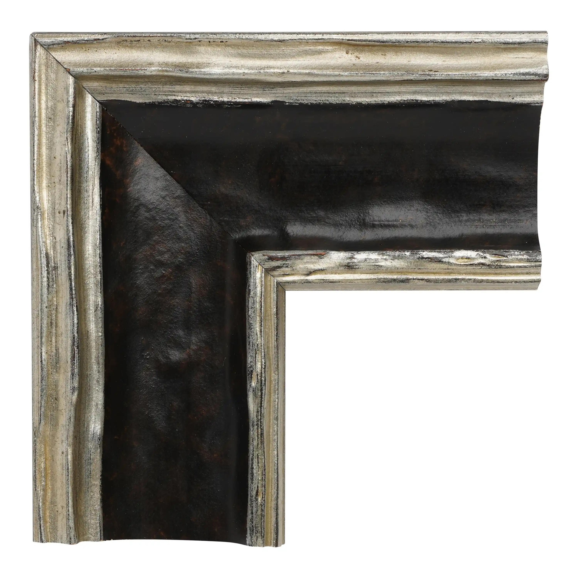 3096 - 2-3/4" SILVER W/ BLACK PANEL