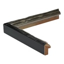 3101 - 5/8"  SILVER/BLK. SCULPTED