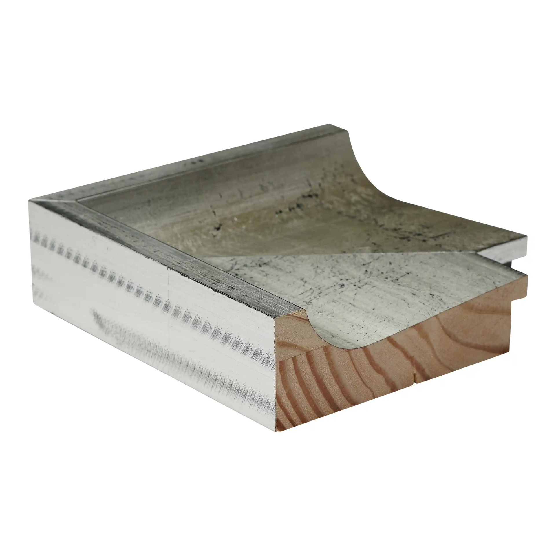 ~CLOSEOUT~ 3127 - 4-3/4" SILVER W/ BLACK RUB