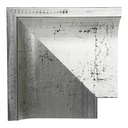 3127- 4-3/4"  SILVER W/BLK RUB