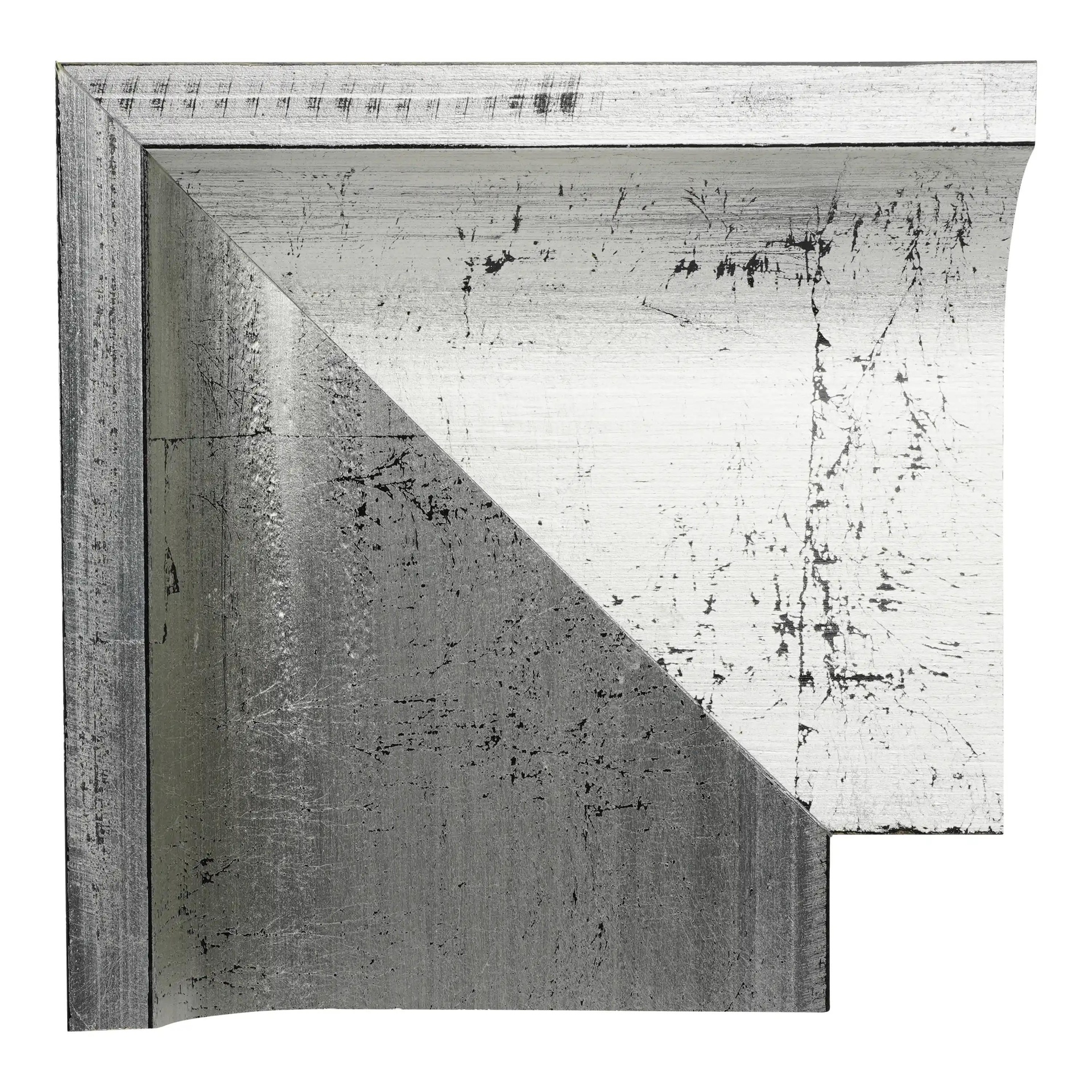 ~CLOSEOUT~ 3127 - 4-3/4" SILVER W/ BLACK RUB