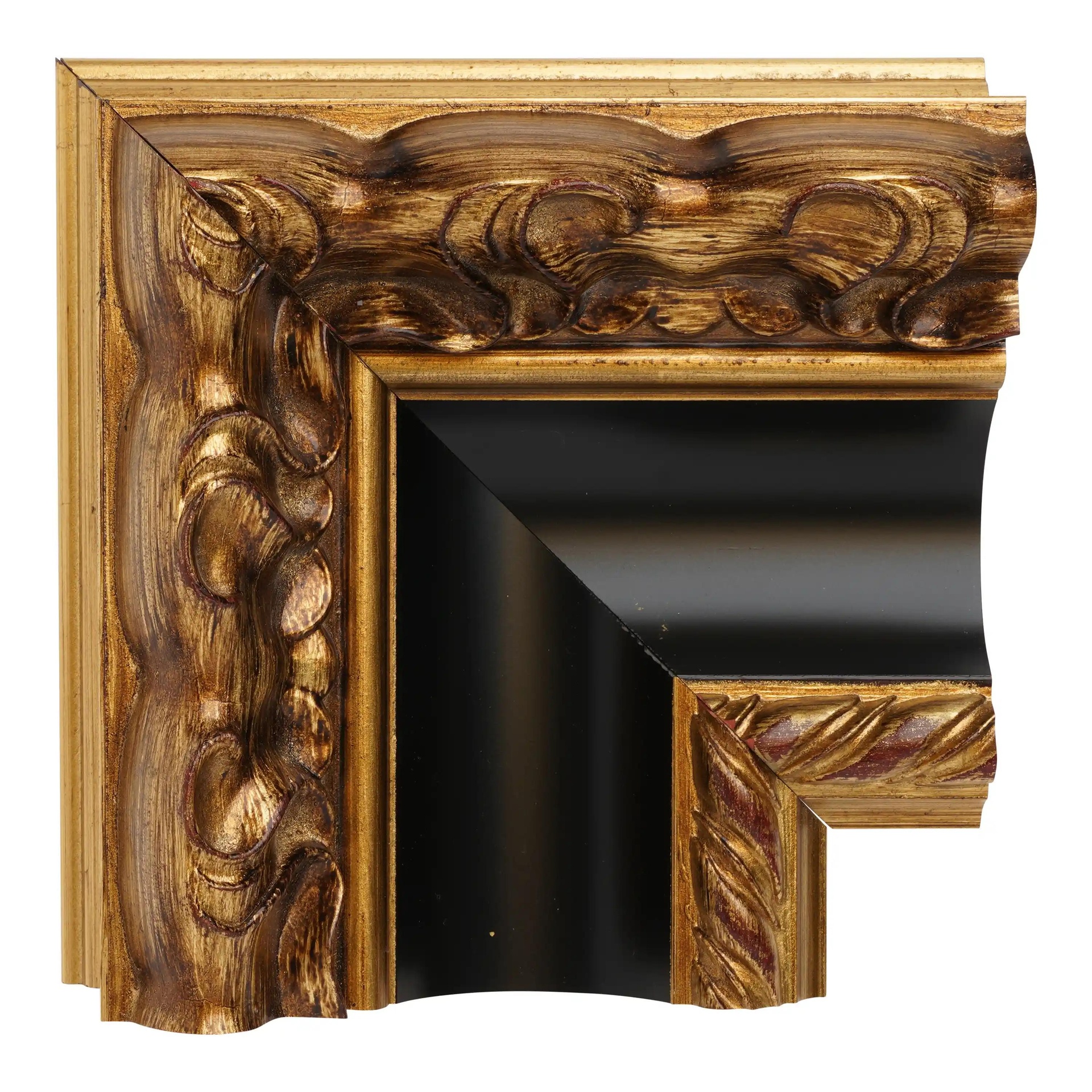 ~CLOSEOUT~ 3128 - 4-3/4" GOLD ORNATE BLACK/PANEL