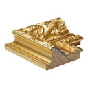 3129 - 4"  SHINY ORNATE GOLD