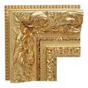 3129 - 4"  SHINY ORNATE GOLD