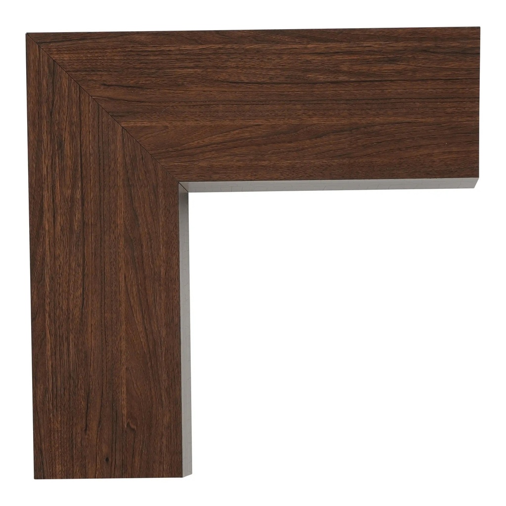 *DISCONTINUED* 3199 - 2 FLT DK WALNT SIL BEVEL LIP