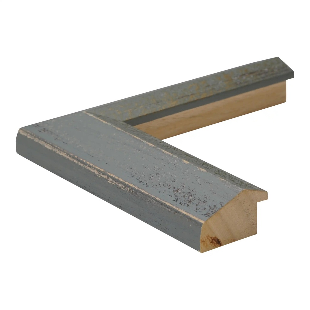 3256 - 1 1/2" Grey Slope w/ Gold Lip