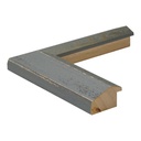 3256 - 1 1/2" Grey Slope w/ Gold Lip