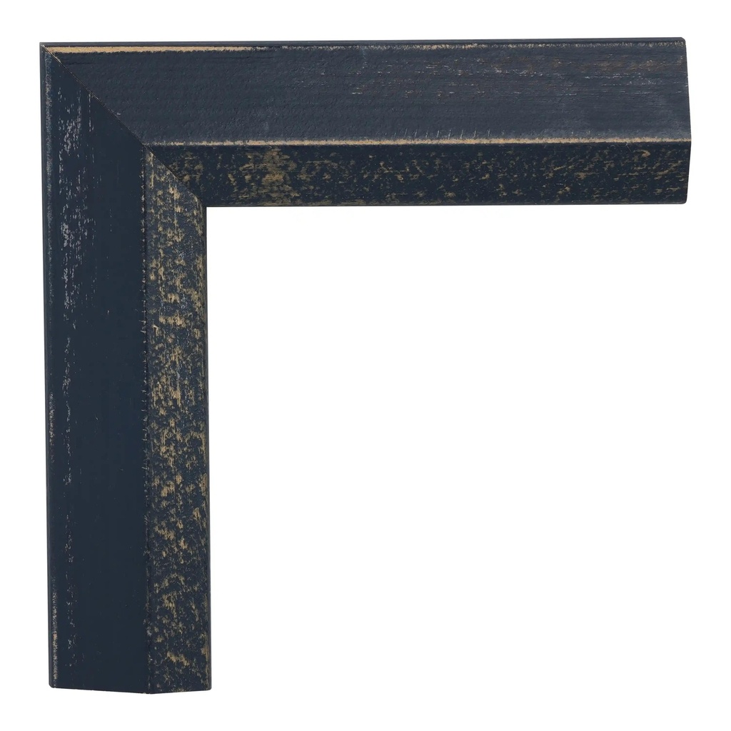 3257 - 1 1/2" Navy Slope w/ Gold Lip