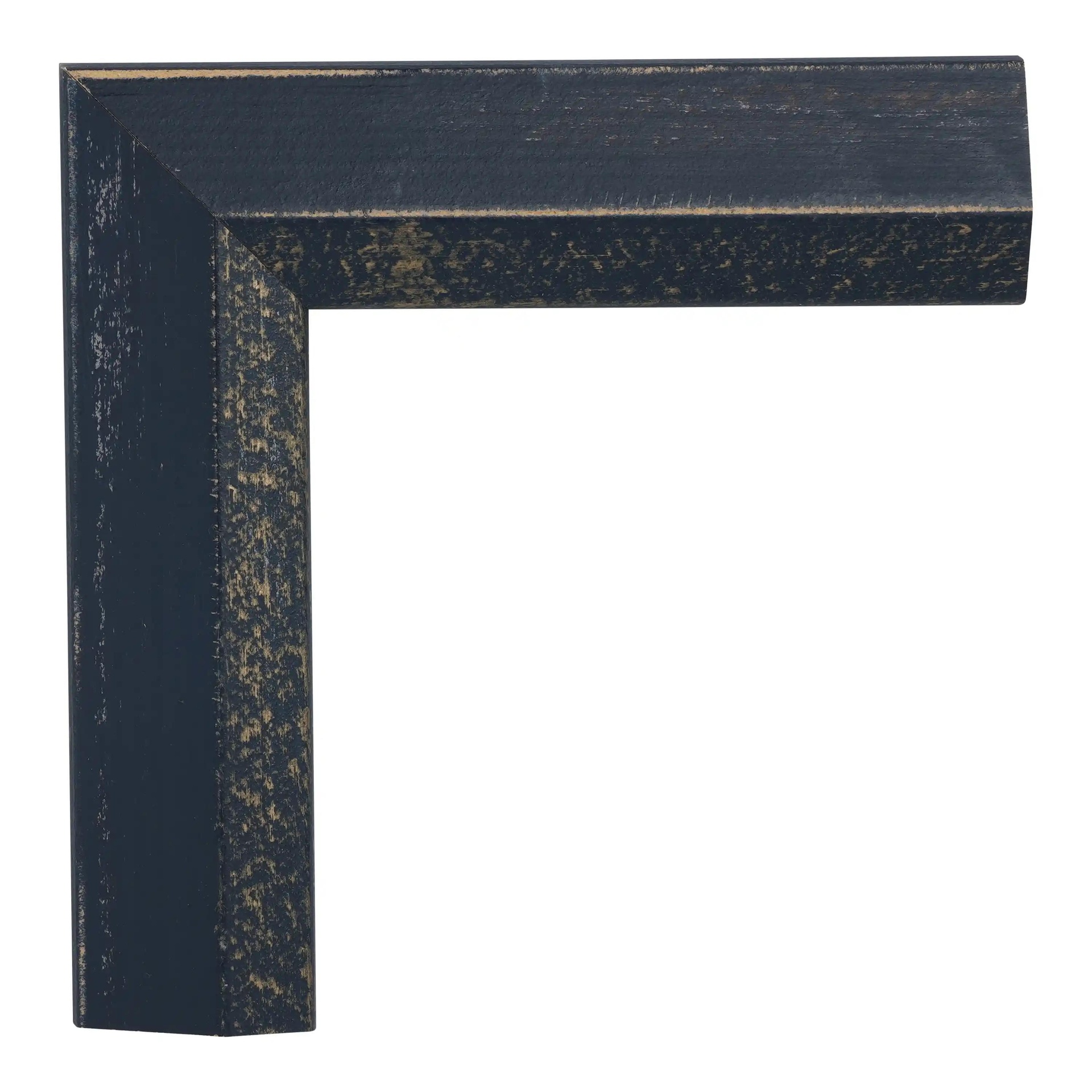 3257 - 1 1/2" Navy Slope w/ Gold Lip