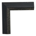 3258  -1 1/2" Black Slope w/ Gold Lip