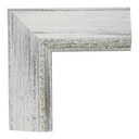 3259 - 2 1/8" White Slope w/ Gold Lip