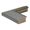 3260 - 2 1/8" Grey Slope w/ Gold Lip