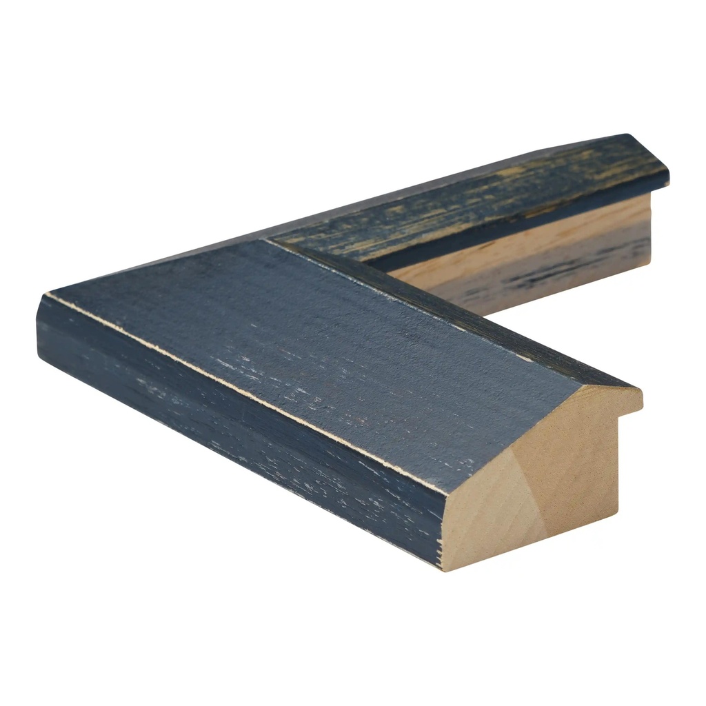 3261- 2 1/8" Navy Slope w/ Gold Lip