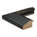 3262 - 2 1/8" Black Slope w/ Gold Lip