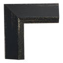 3262 - 2 1/8" Black Slope w/ Gold Lip