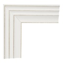 3327 - 2" White with Silver Marquee