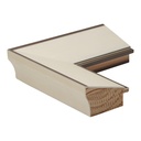 4017 - 2-1/2" OFF WHITE W/SIL.EDGE