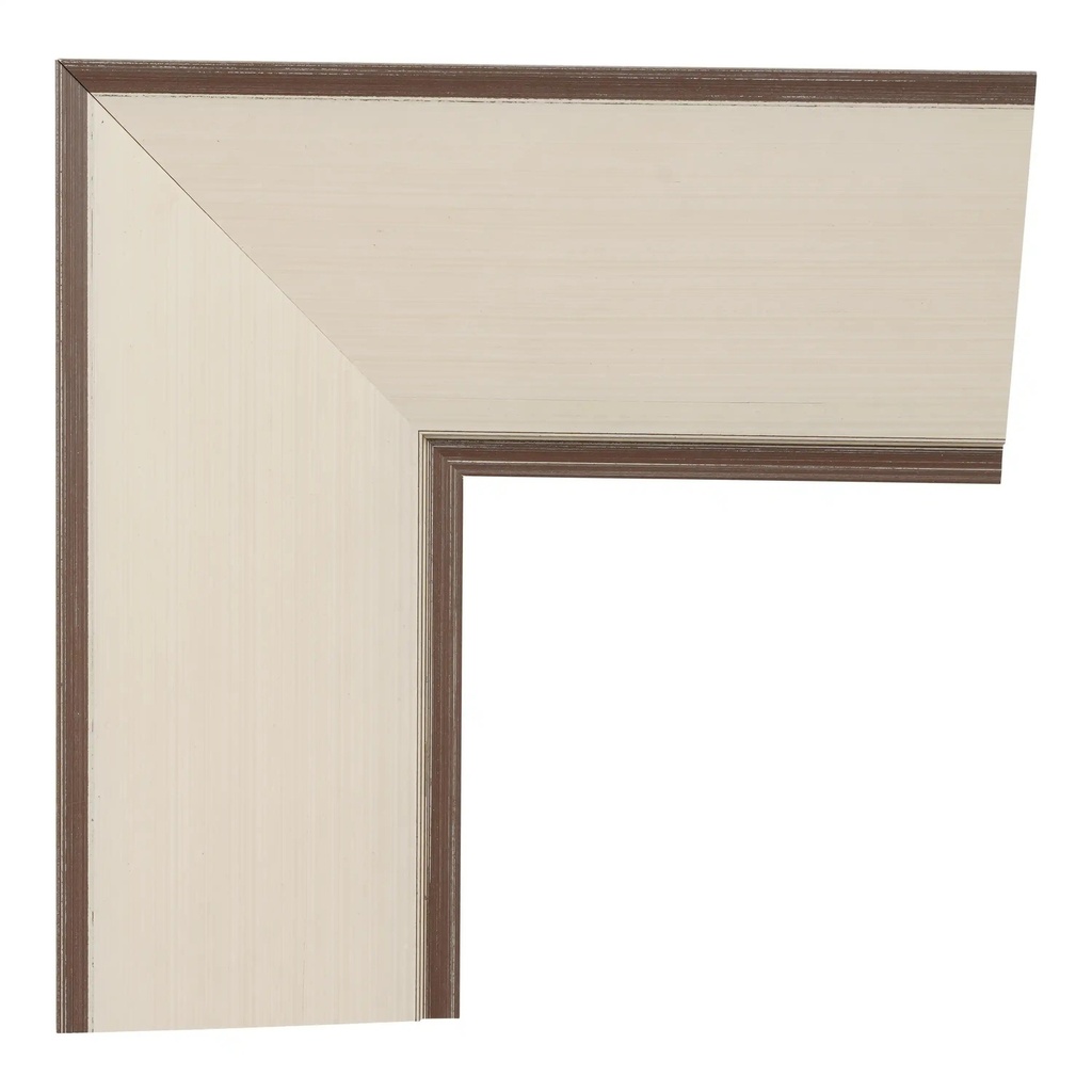 4017 - 2-1/2" OFF WHITE W/SIL.EDGE