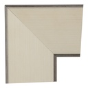 4018 - 4"  OFF WHITE W/SIL EDGE