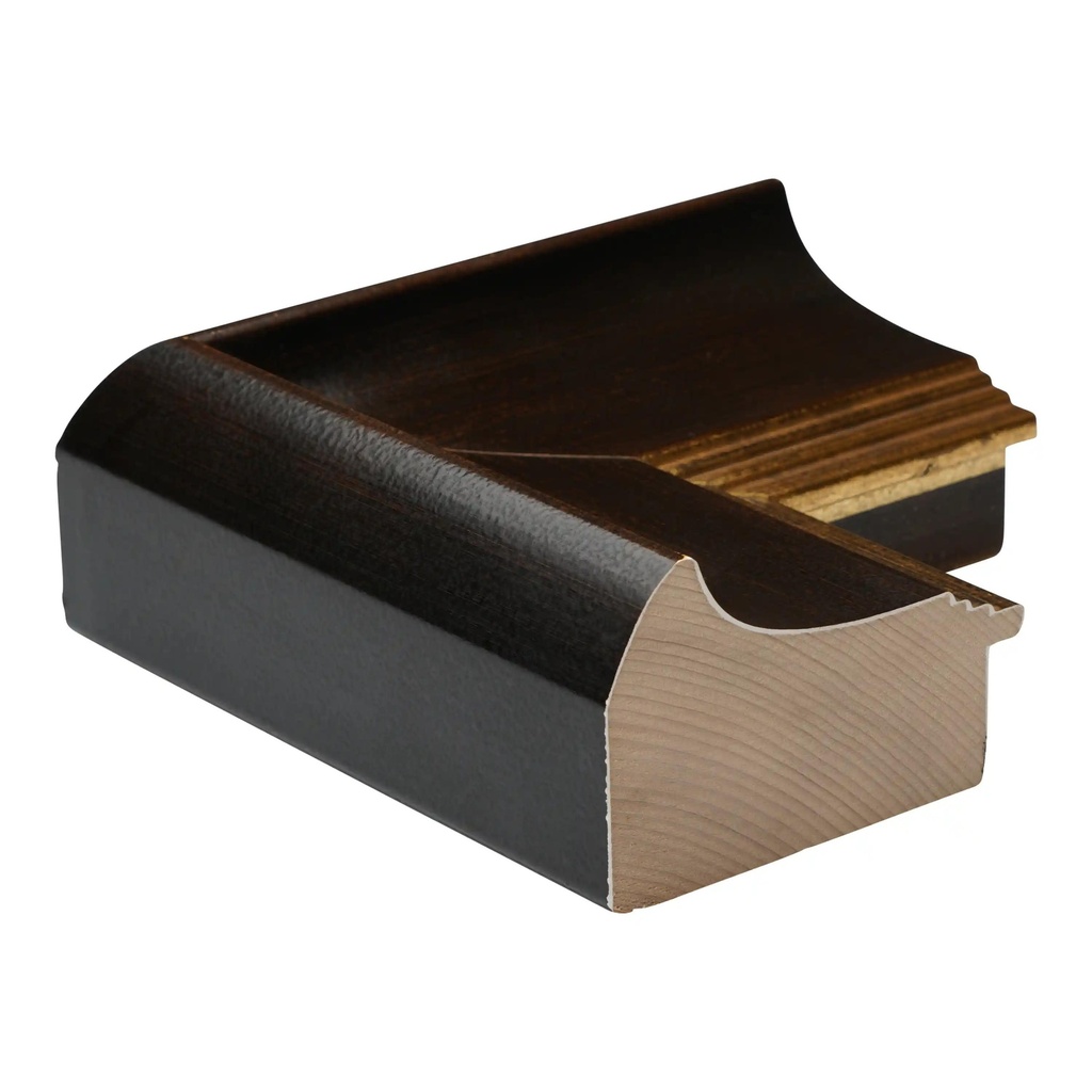 8020 - 3-1/2"  BROWN W/GOLD LIP