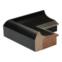 8021 - 3-1/2"  BLACK W/SILVER LIP