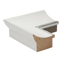 8022 - 3"  WHITE W/SILVER LIP