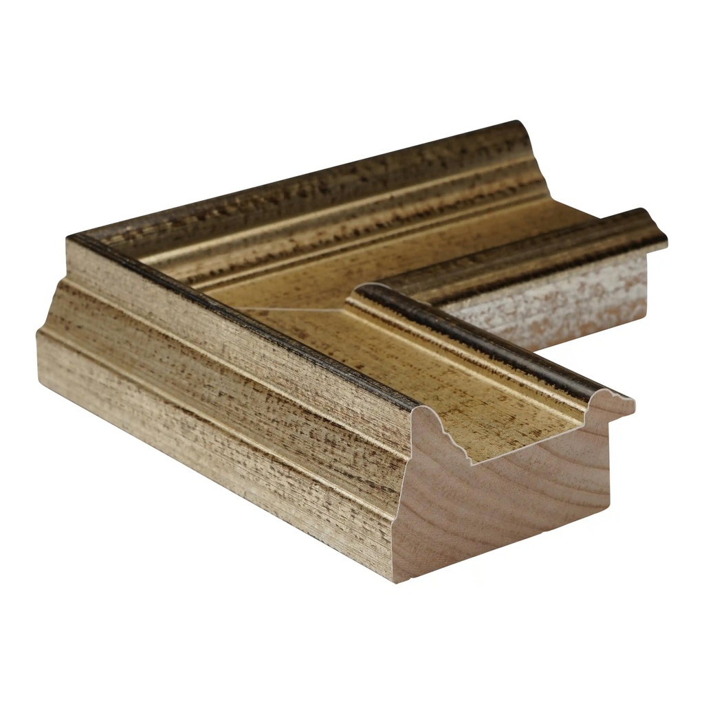 8041 - 2-3/4" ANT. SIL. W/BLK RUB