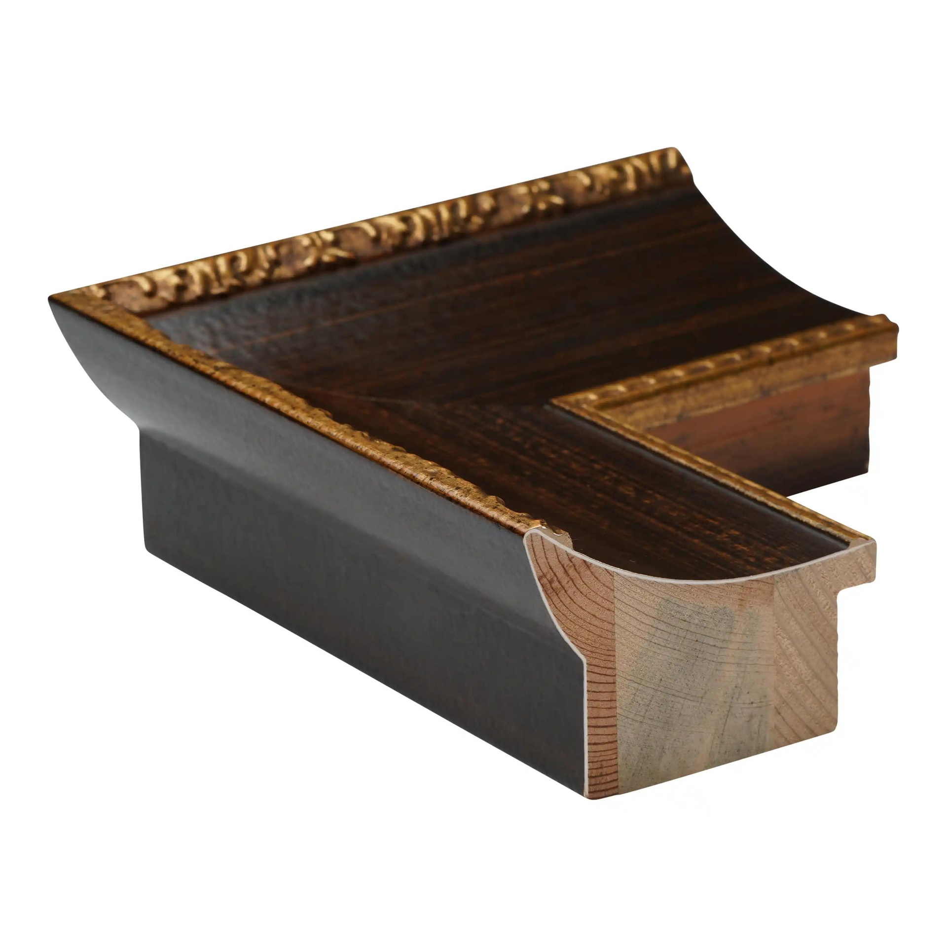 8057 - 3" BROWN W/ GOLD