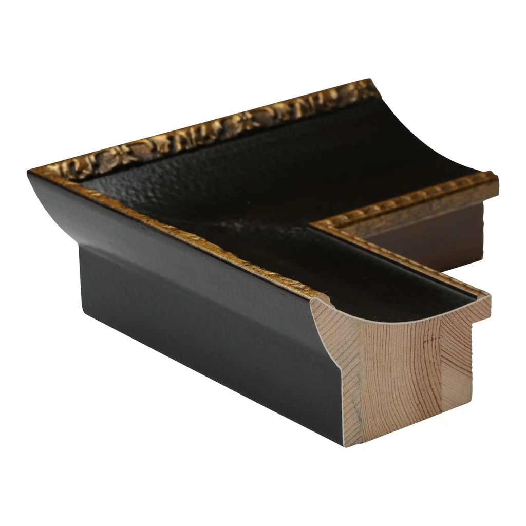 8058 - 3"  BLACK W/GOLD