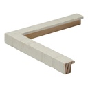 9058 - 3/4"  RUSTIC WHITE GLAZE