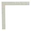 9058 - 3/4"  RUSTIC WHITE GLAZE