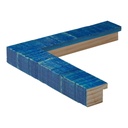 9064 - 1"  RUSTIC BLUE GLAZE