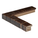 9065 - 1"  RUSTIC BROWN GLAZE