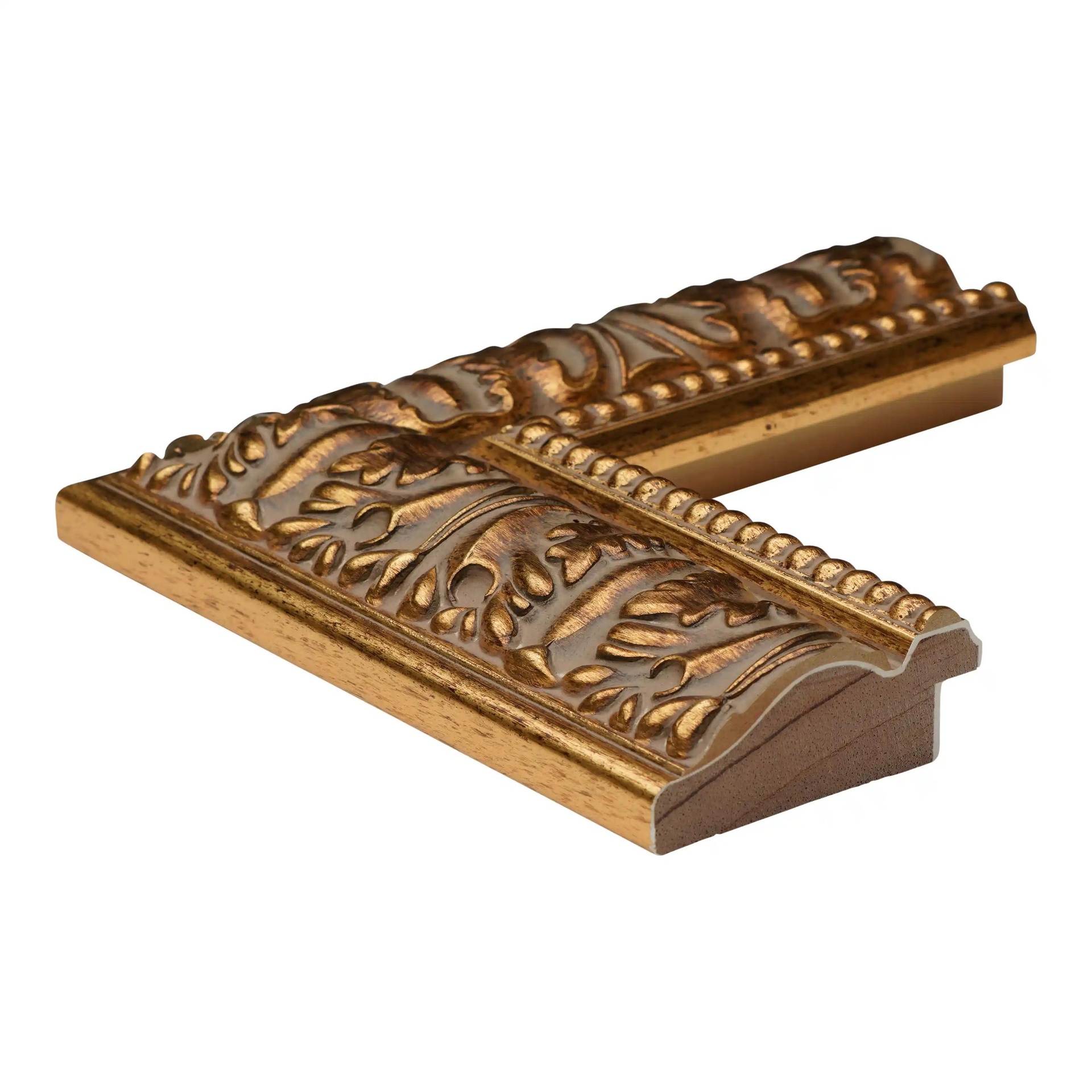 ~DISCONTINUED~ - M203-20 - 2-3/8" ORNATE GOLD - KC Only