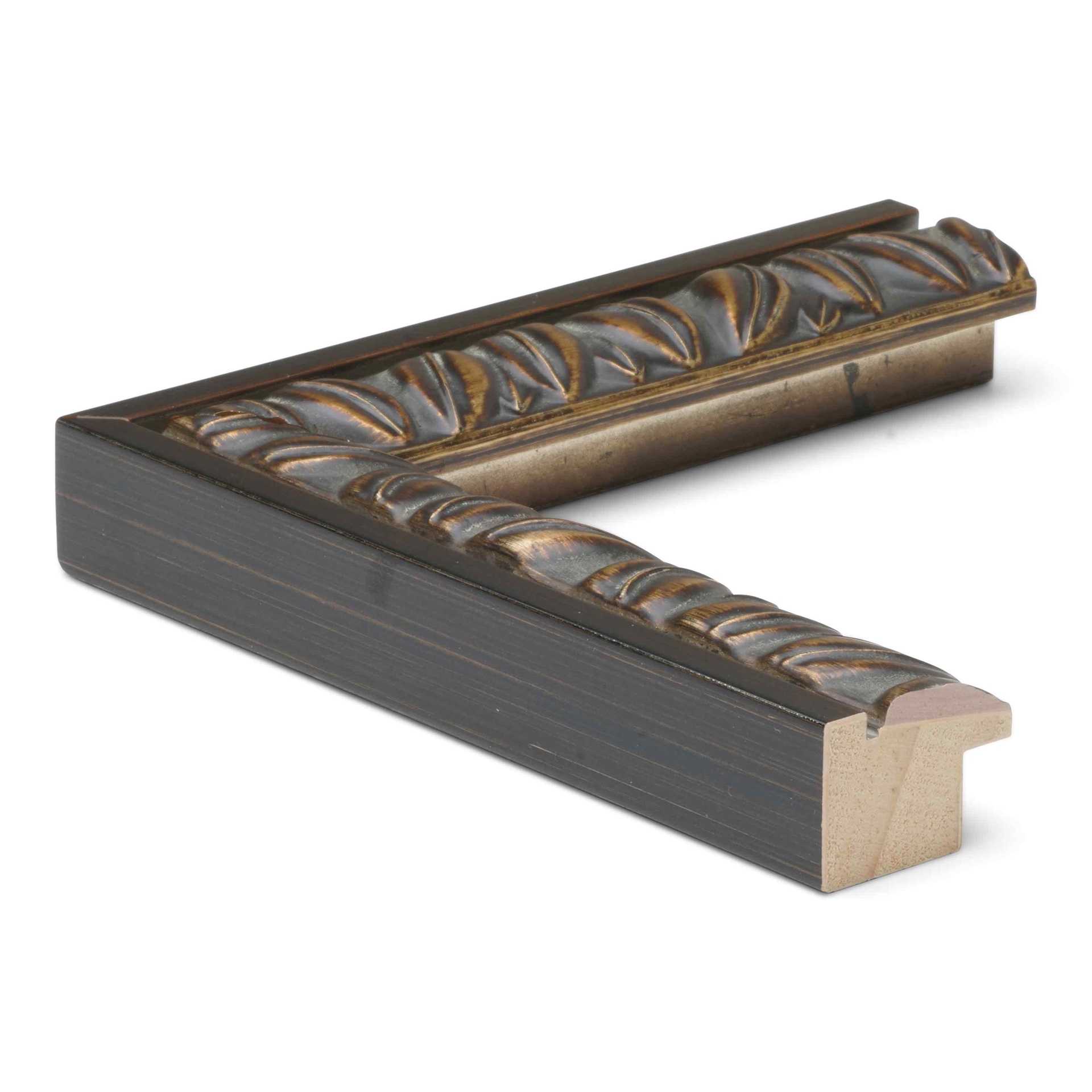 ~DISCONTINUED~ - 2763 - 1-1/4" BLK W/BRONZE LEAVES