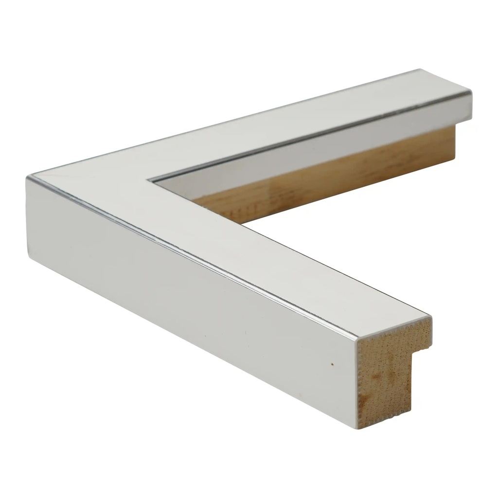 M266-22  1" WHITE W/SILVER EDGE