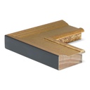 2779 - 2-3/4"  ANT.GOLD W/BRN SCR